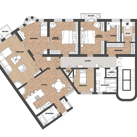 Ba61 - Lux 4 Bedrooms, 260 Sqm, 2 Balconies, Free Parking * Oslo